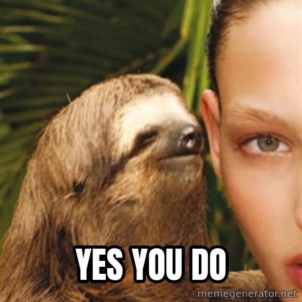 The Rape Sloth meme: yes you do