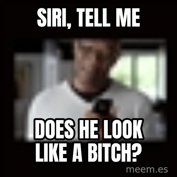 Samuel L Jackson Siri meme: SIRI, TELL ME / DOES HE LOOK LIKE A BITCH?