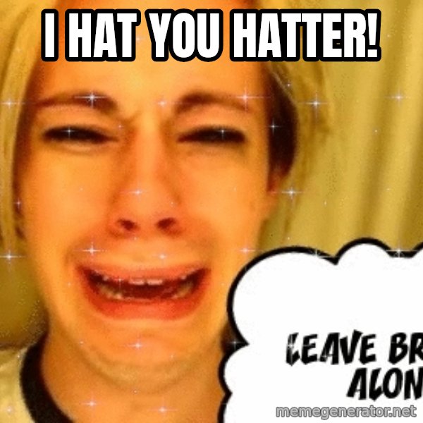 leave britney alone meme: i hat you hatter!