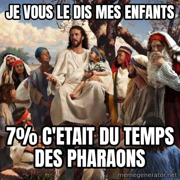 storytime jesus meme: je vous le dis mes enfants / 7% C'ETAIT DU TEMPS DES PHARAONS