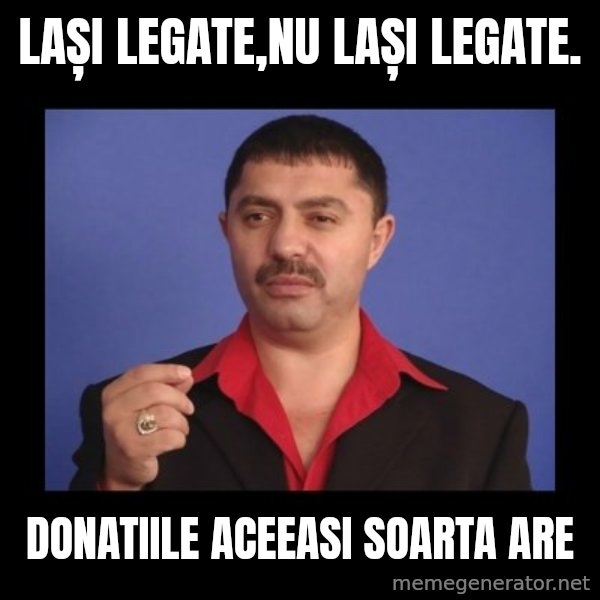 Manelistul Nicolae Guta meme: Lași legate,nU lași legate. / DonAtiile aceeasi soarTa are