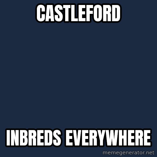X, X Everywhere  meme: Castleford / INBREDS EVERYWHERE