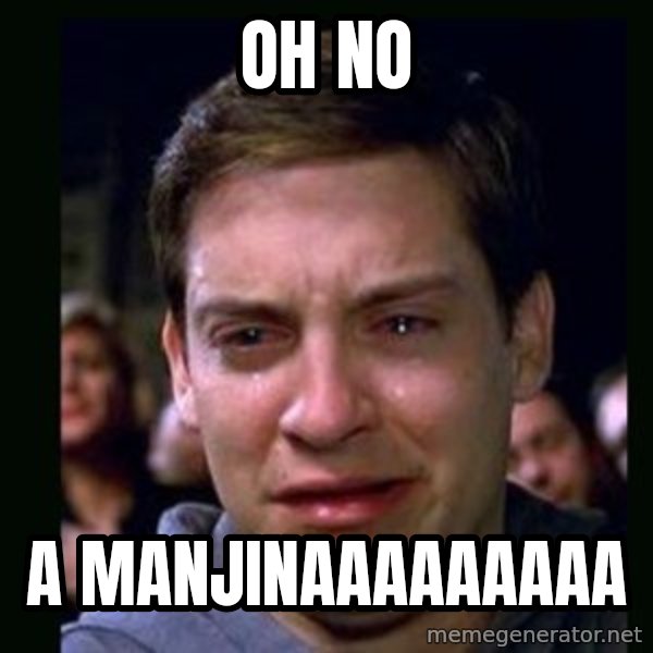 crying peter parker meme: oh no / a manjinaaaaaaaaa