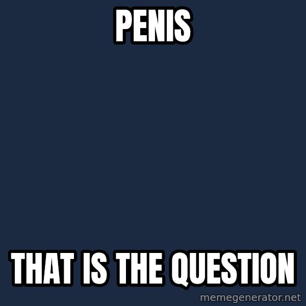 Katainen Perkele meme: Penis / That is the Question