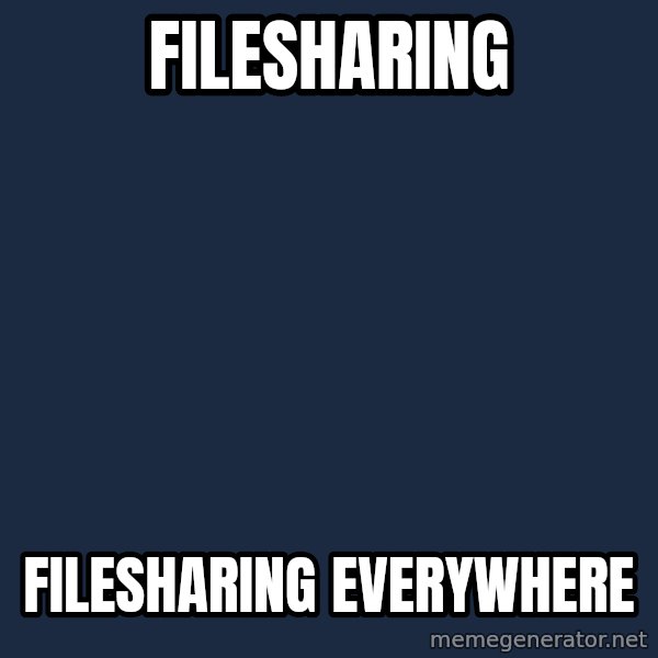 X, X Everywhere  meme: Filesharing / FILESHARING Everywhere