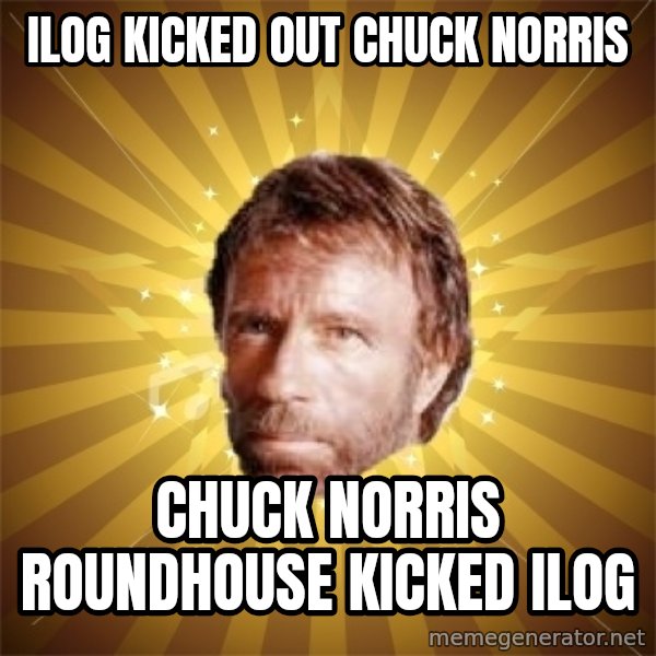 Chuck Norris Advice meme: ilog kicked out chuck norris / chuck norris roundhouse kicked ilog