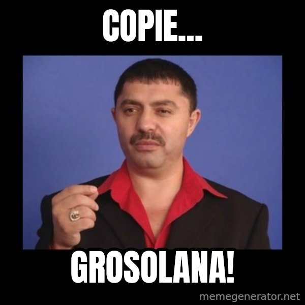 Manelistul Nicolae Guta meme: copie... / grosolana!