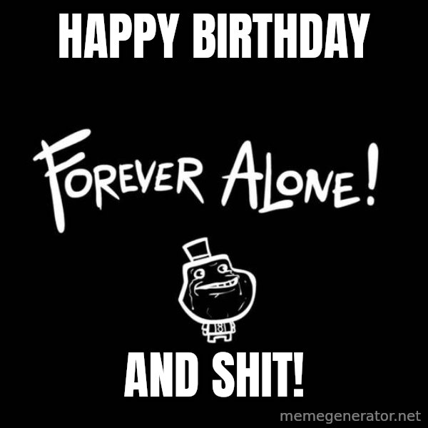 Chill Out Lemur meme: Happy Birthday / and Shit!