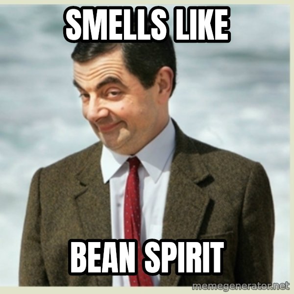 MR bean meme: Smells Like / Bean Spirit