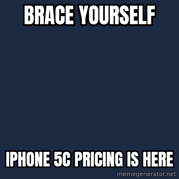 Winter is Coming meme: Brace yourself / iphone 5c pricing is here