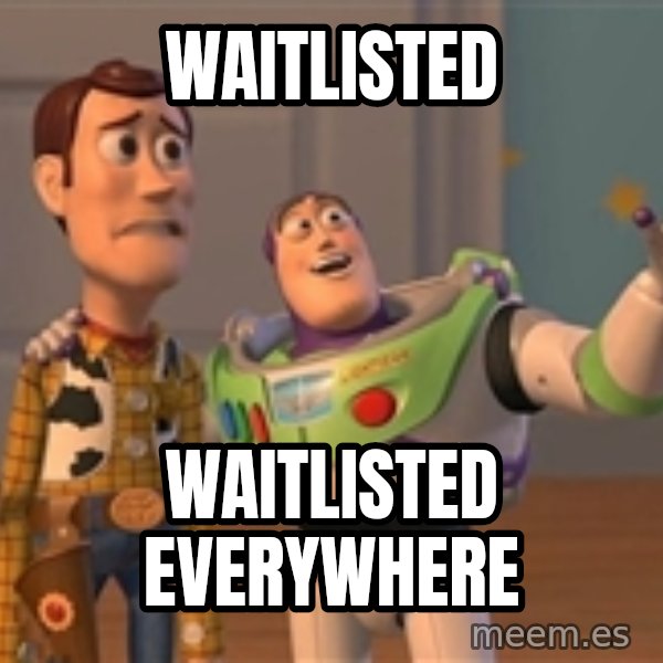 ORIGINAL TOY STORY meme: waitlisted / waitlisted everywhere