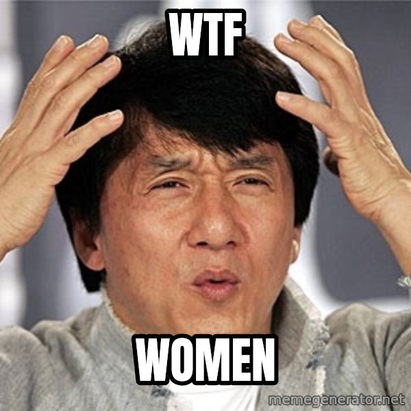 Jackie Chan meme: WTF / WOMEN