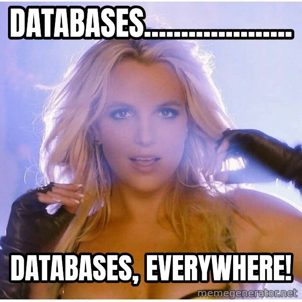 Consequences Toy Story meme: Databases.................... / Databases, Everywhere!