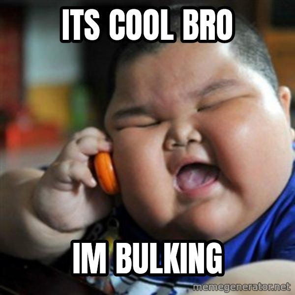 fat chinese kid meme: Its cool bro / Im bulking