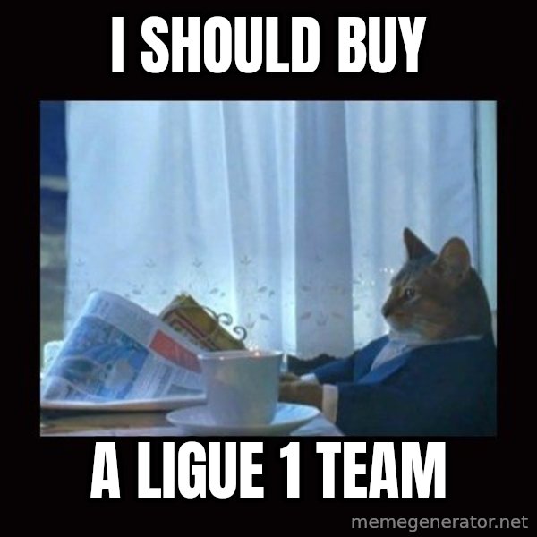 i should buy a boat cat meme: i should buy / a ligue 1 team