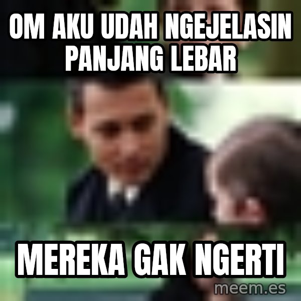 Neverland Johnny Depp meme: Om aku udah ngejelasin panjang lebar / mereka gak ngerti