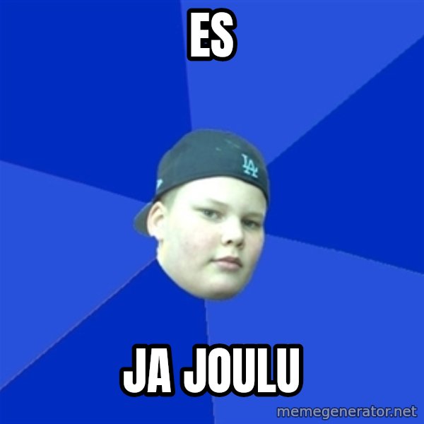 Jonnen Neuvo meme: ES / ja  joulu