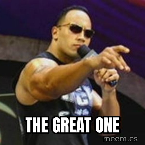 Dwayne 'The Rock' Johnson meme: the great one