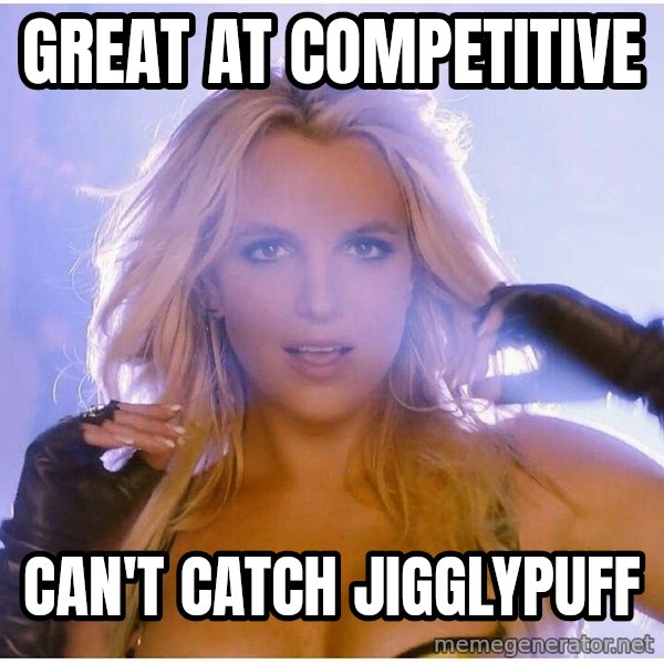 Professor Oak meme: Great at competitive / Can't catch jigglypuff