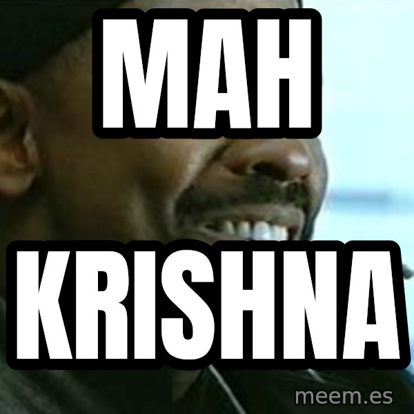 My Nigga Denzel meme: Mah / Krishna