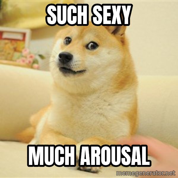 so doge meme: Such sexy / much arousal