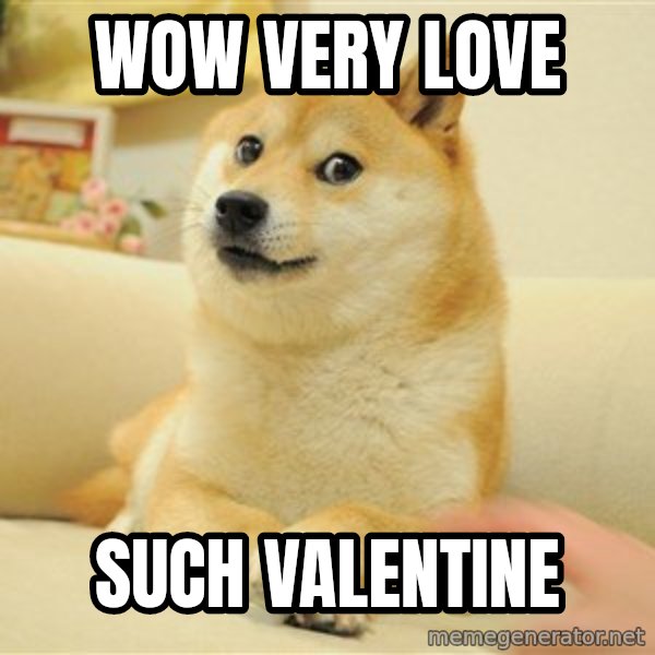 so doge meme: Wow very love / such valentine