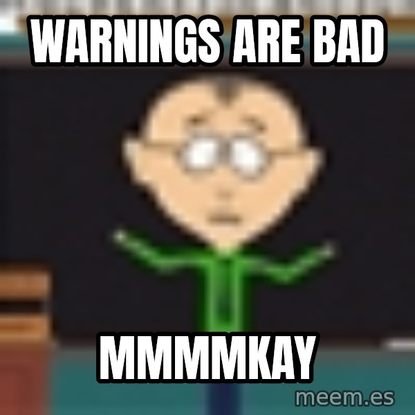 Mr Mackey South Park meme: wARNINGS ARE BAD / MmmmKAY