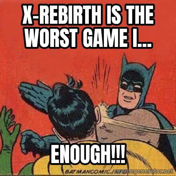 batman slap robin meme: X-Rebirth is the Worst game I... / ENOUGH!!!