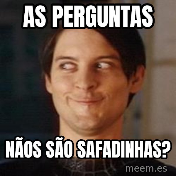 Naughty Spiderman meme: As perguntas / Nãos são safadinhas?