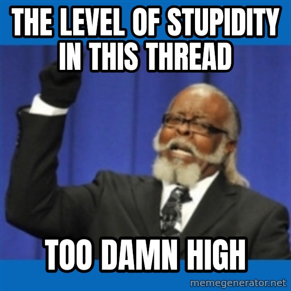 Rent Is Too Damn High meme: the level of stupidity in this thread / too damn high