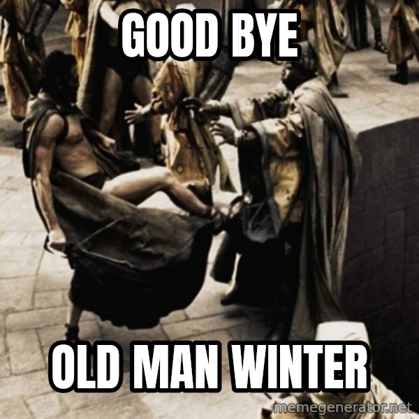 sparta kick meme: Good bye / OLD MAN WINTER