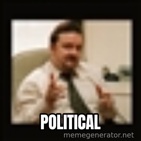 David Brent meme: political