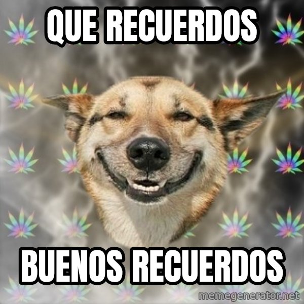 Stoner Dog meme: Que recuerdos / buenos recuerdos