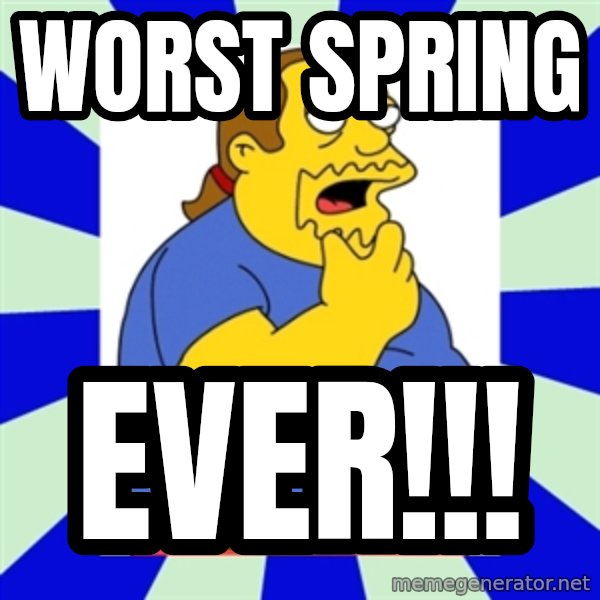 Comic book guy simpsons meme: Worst spring / ever!!!