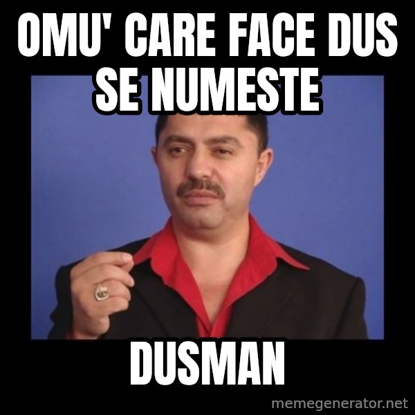 Manelistul Nicolae Guta meme: Omu' care face dus se numeste / DuSMan
