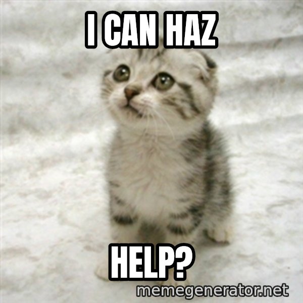 Can haz cat meme: i can haz / help?
