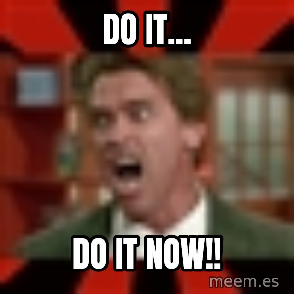 Arnold Schwarzenegger 1 meme: do it... / do it now!!