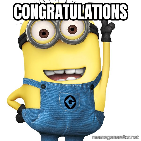 Despicable Me Minion meme: Congratulations