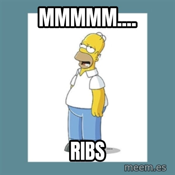 homer simpson mmm meme: mmmmm.... / ribs