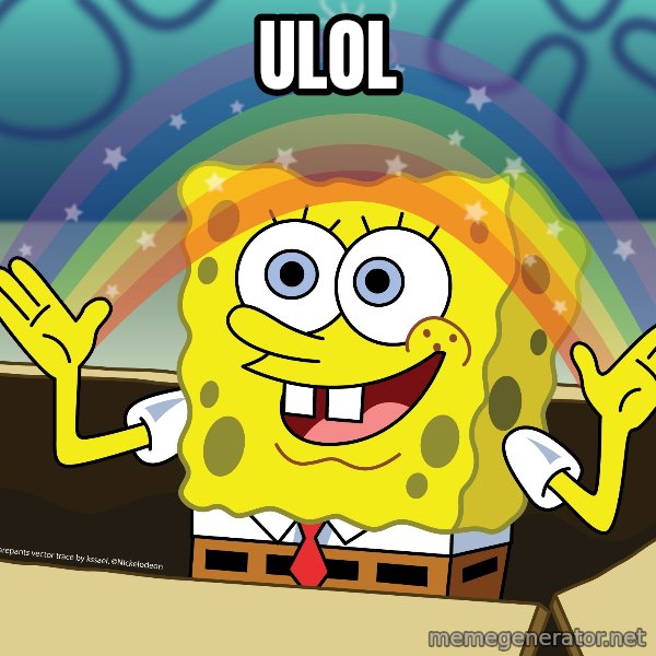 spongebob rainbow meme: ulol