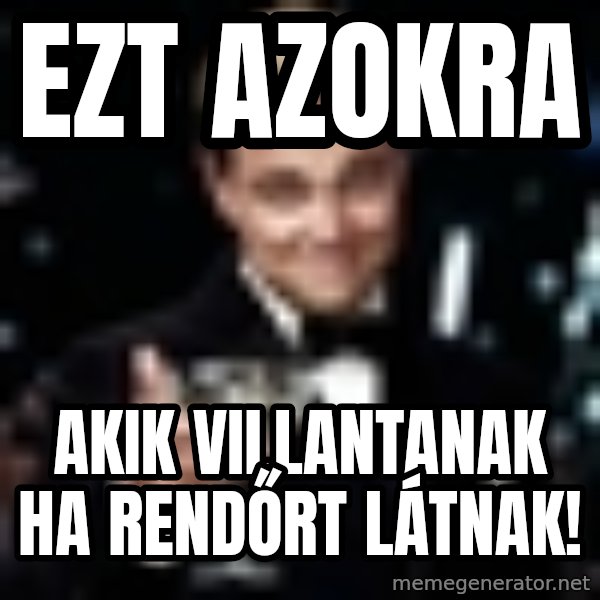 Di Caprio Gatsby meme: Ezt azokra / akik villantanak ha rendőrt látnak!