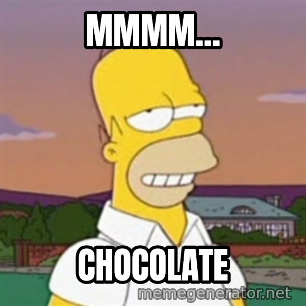 Homer MMM meme: mmmm... / chocolate