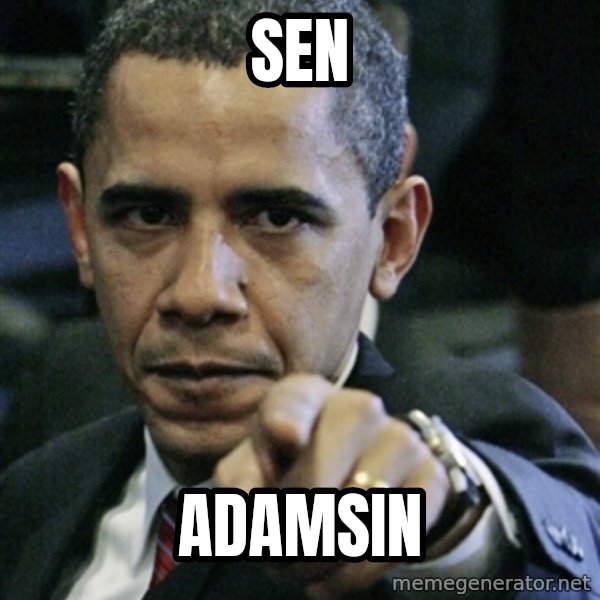 Pissed off Obama meme: SEN / ADAMSIN