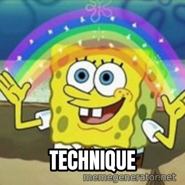 Spongebob meme: technique