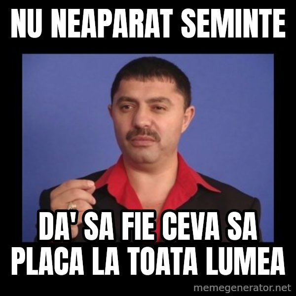 Manelistul Nicolae Guta meme: nu neaparat seminte / da' sa fie ceva sa placa la toata lumea