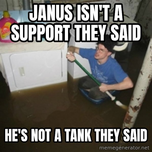laundry room viking 2012 meme: Janus isn't a support they said / He's not a tank they said
