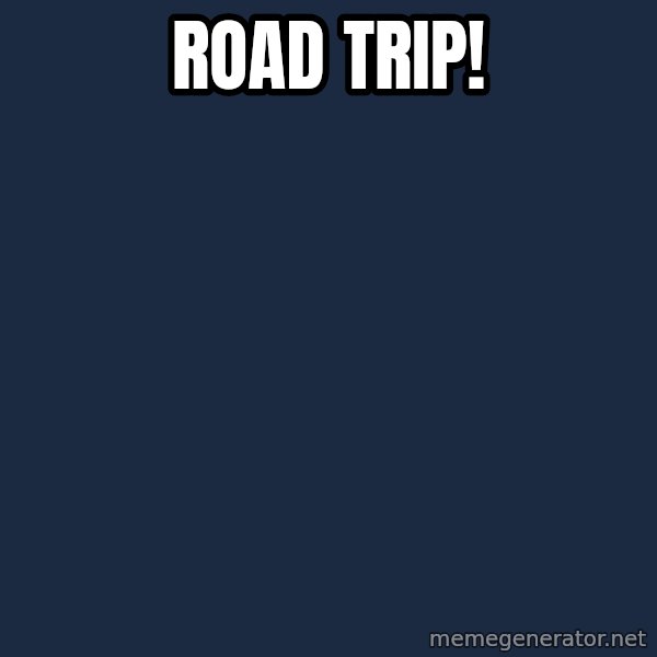 Sponge Bob Square Pants meme: road trip!