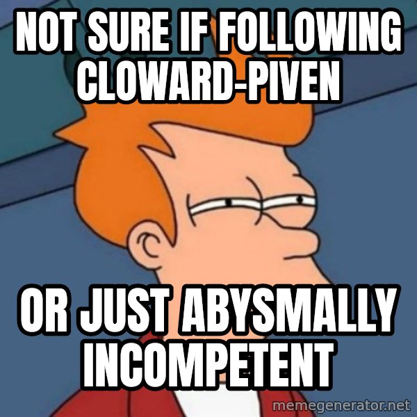 Not sure if troll meme: not  sure  if  following  cloward-piven / or just abysmally incompetent