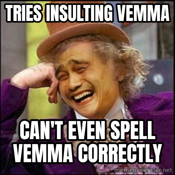 yaowonkaxd meme: Tries insulting Vemma / Can't even spell VEMMA correctly