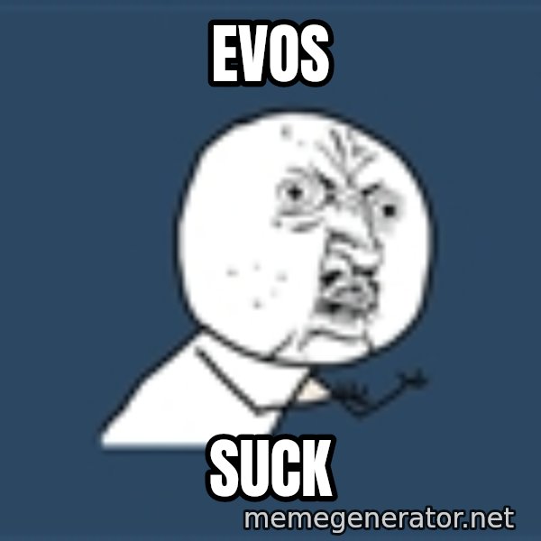 Instagram meme: Evos / Suck